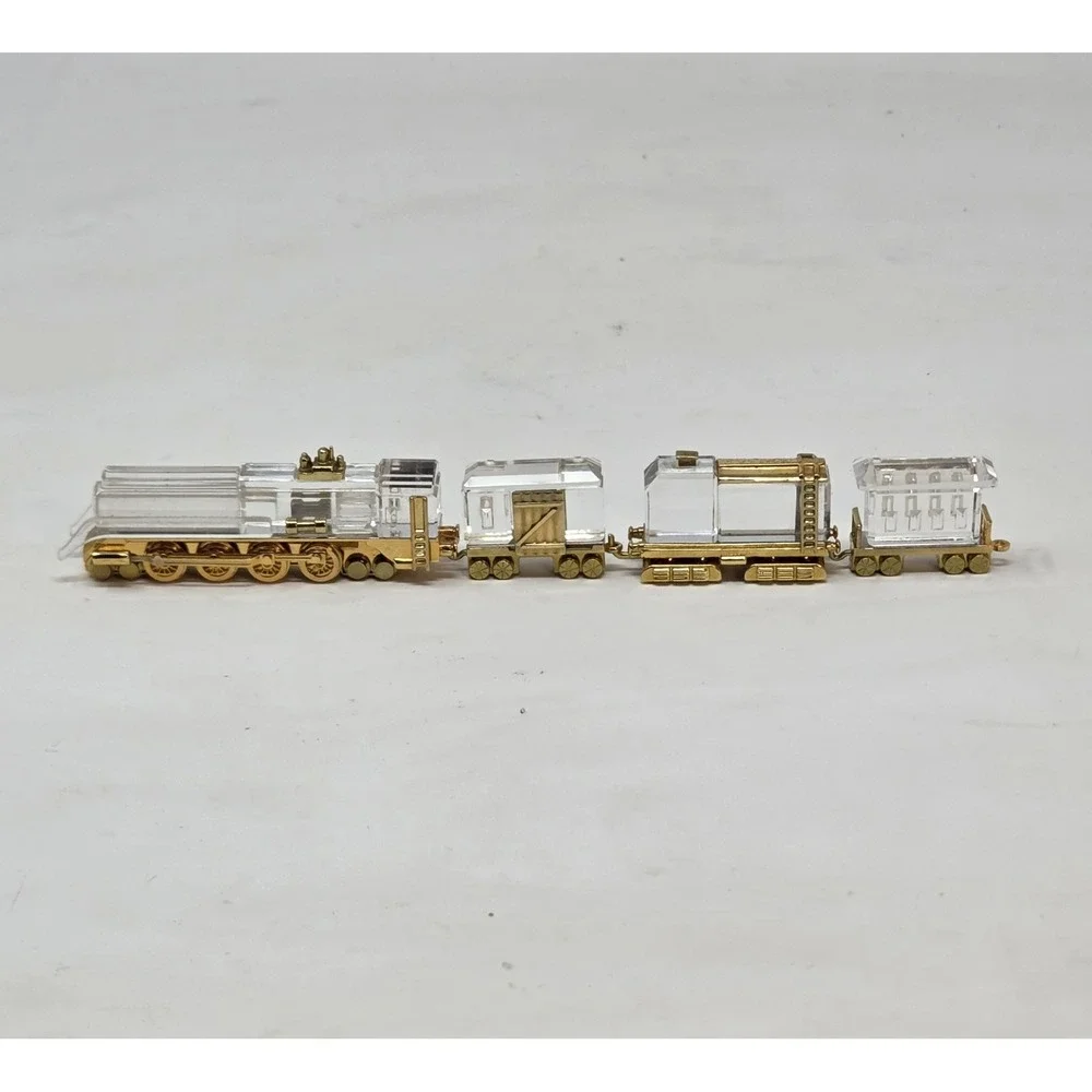 Swarovski Crystal Memories Journeys Train Set 4pc Locomotive Tender COA Boxes